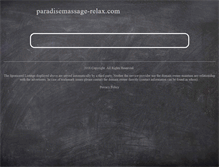 Tablet Screenshot of paradisemassage-relax.com